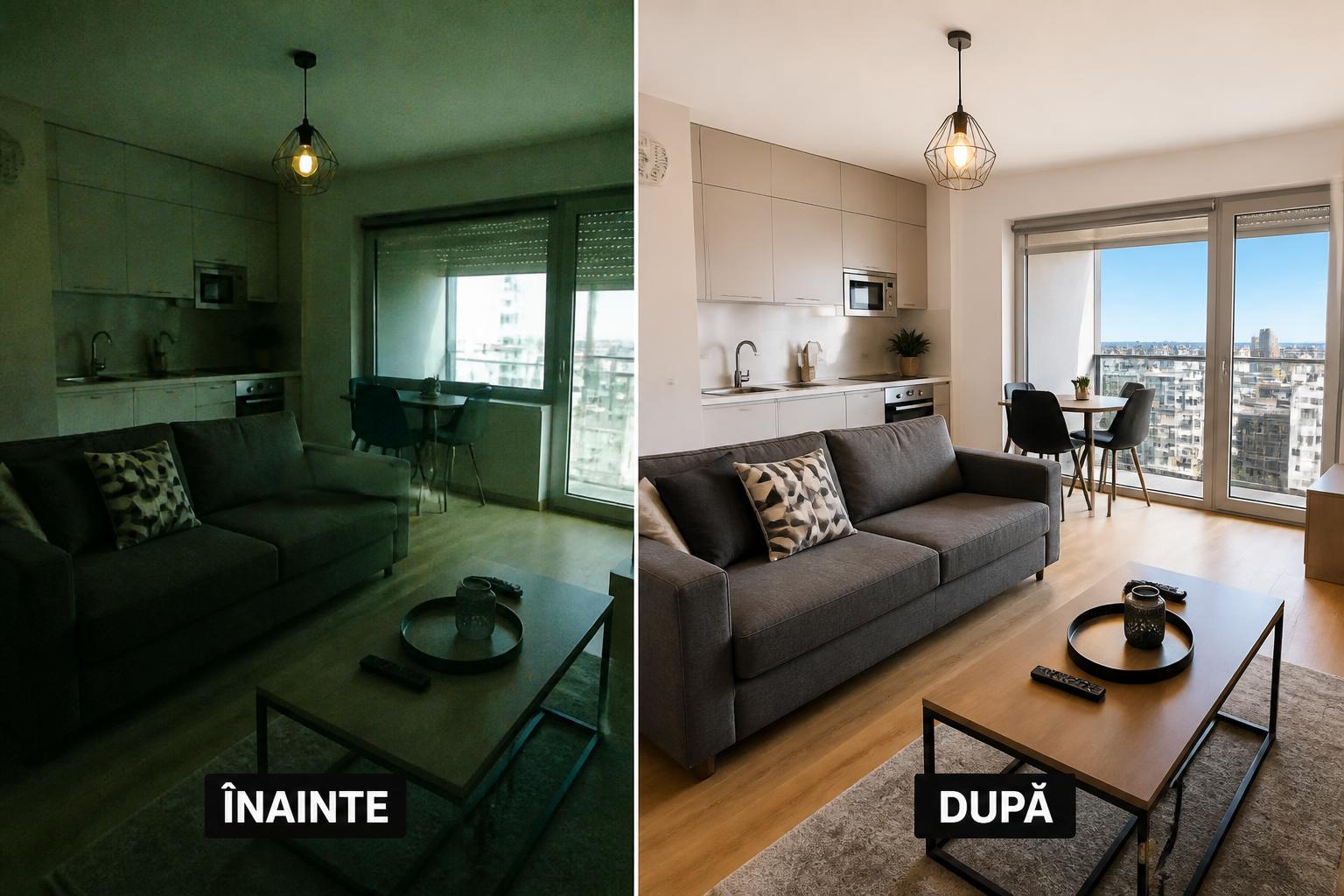 Înainte și după — Apartamente în regim hotelier